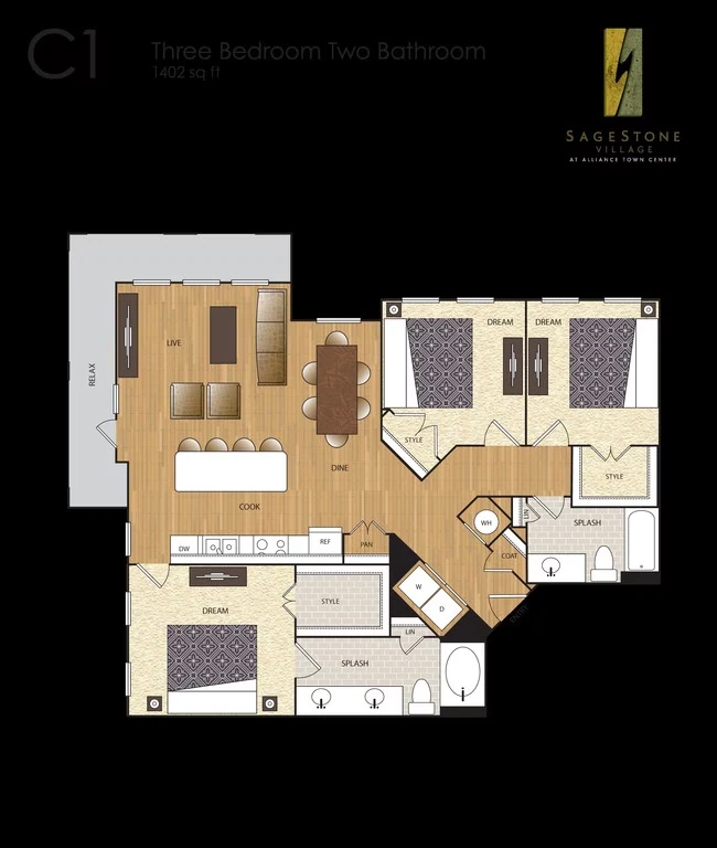 Unit 4207 7-7207 floor plan